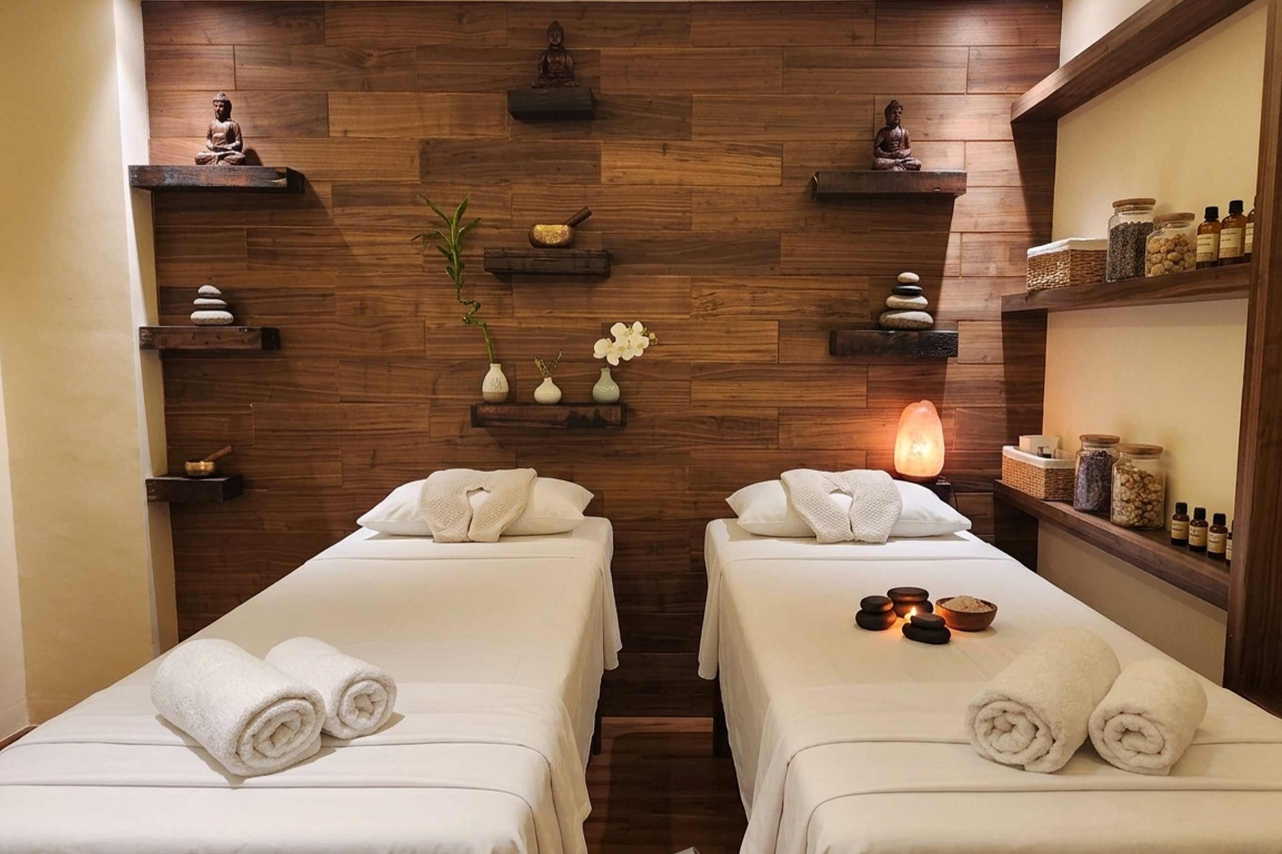 Spa treatment suite at Tshang Ri